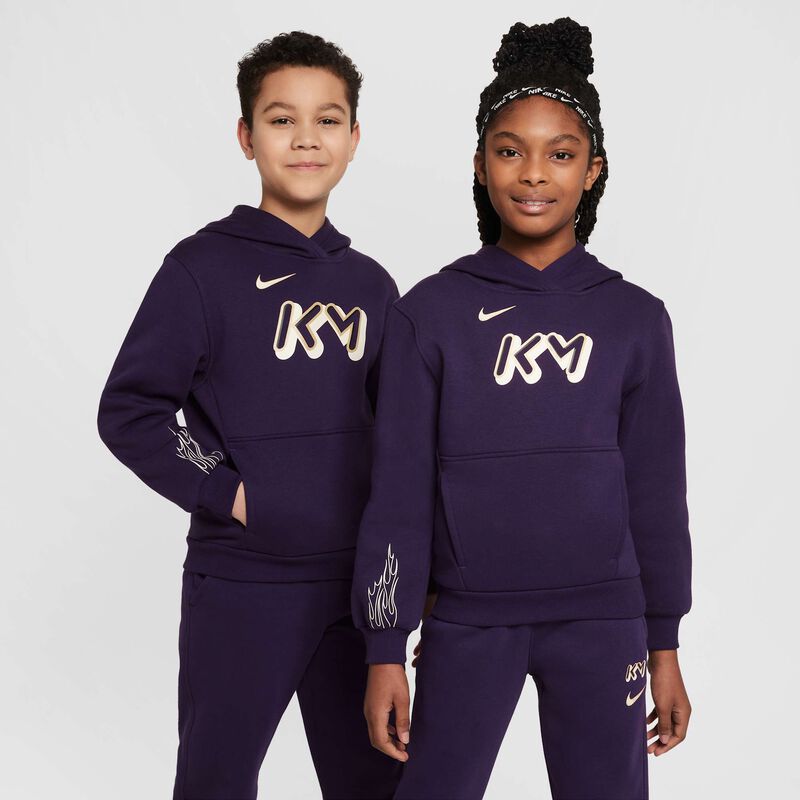Kylian Mbappé Club Fleece, Morado Grandioso/Marfil Pálido/Oro Metalizado, hi-res