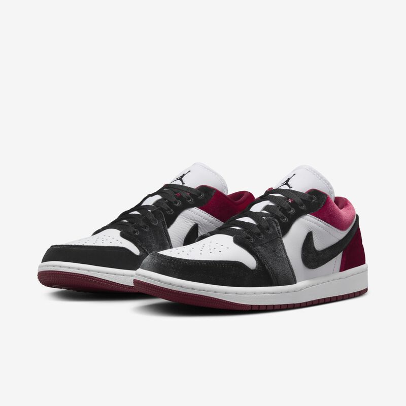 Air Jordan 1 Low SE, Negro/Blanco/Equipo Rojo/Negro, hi-res