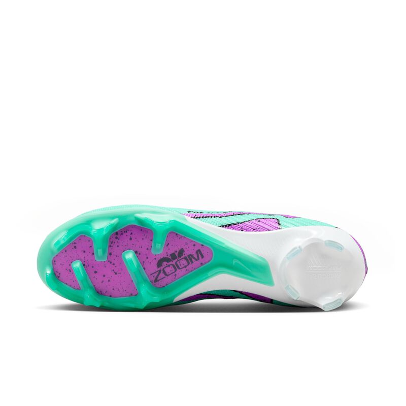 Nike Zoom Mercurial Vapor 15 Elite FG, Hiperturquesa/Negro/Blanco/Sueño de fucsia, hi-res