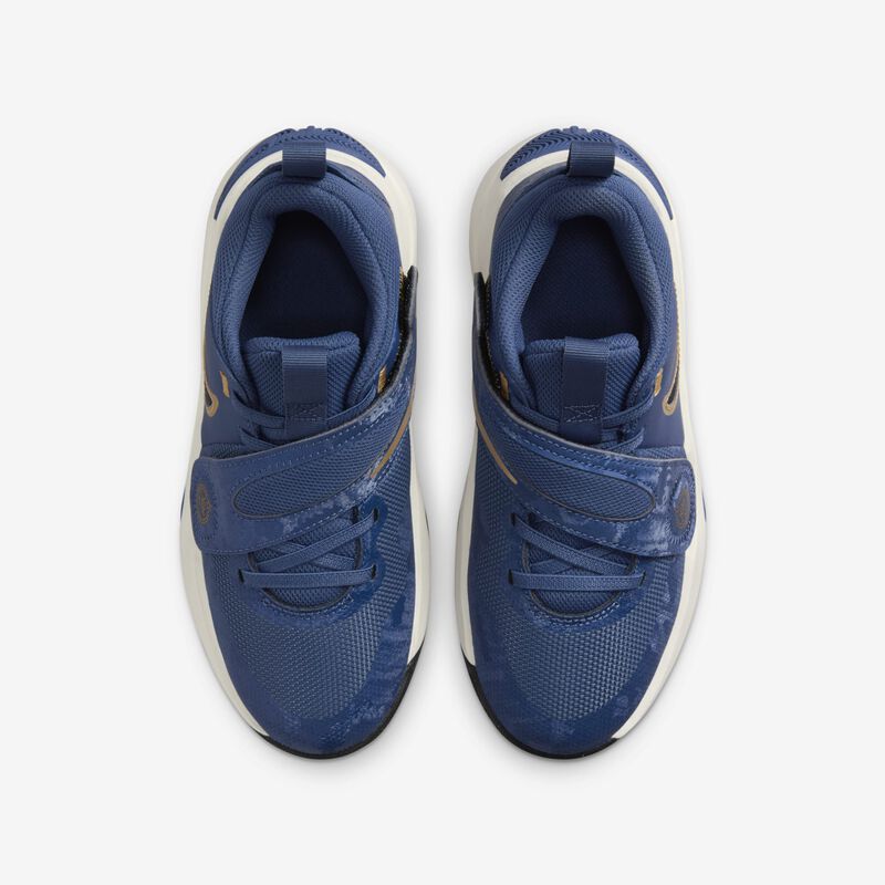 Nike Team Hustle D 11, Azul Marino Místico/Marfil Pálido/Oro Metalizado/Negro, hi-res