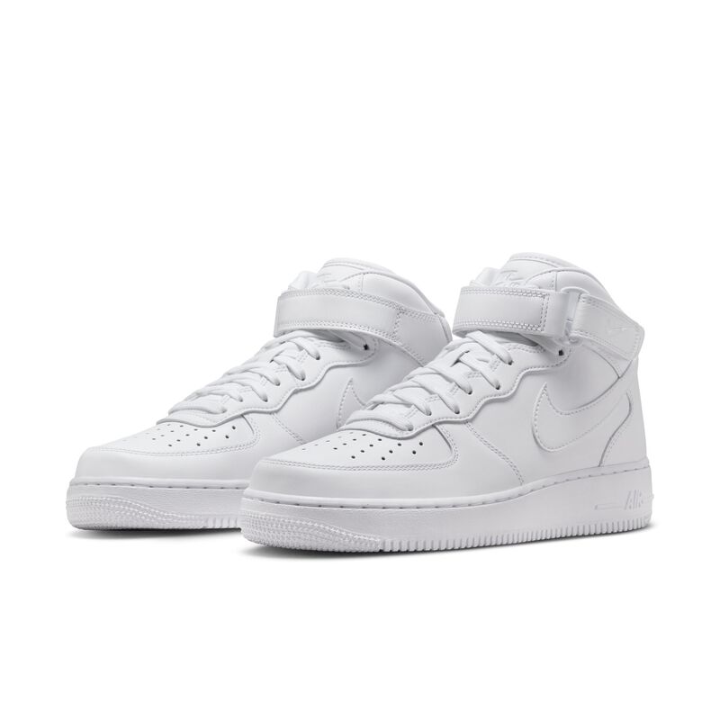 Nike Air Force 1'07 Mid Fresh, Blanco/Blanco-Blanco-Gris Lobo, hi-res