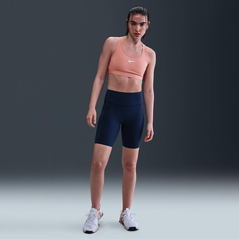 Nike Swoosh Medium Support, Rosa Óxido/Blanco, hi-res