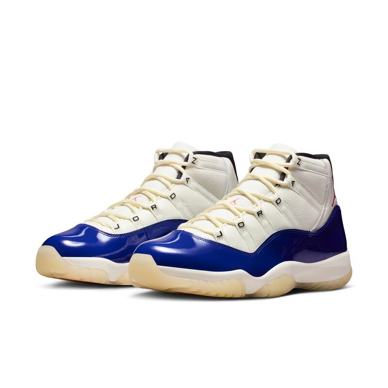 Air Jordan 11 Retro "Rare Air", Azul real intenso/Vela/Negro/Rojo fuego, hi-res
