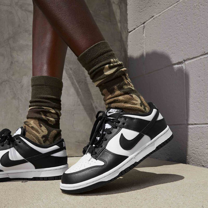 Nike Dunk Low, Blanco/Blanco/Negro, hi-res