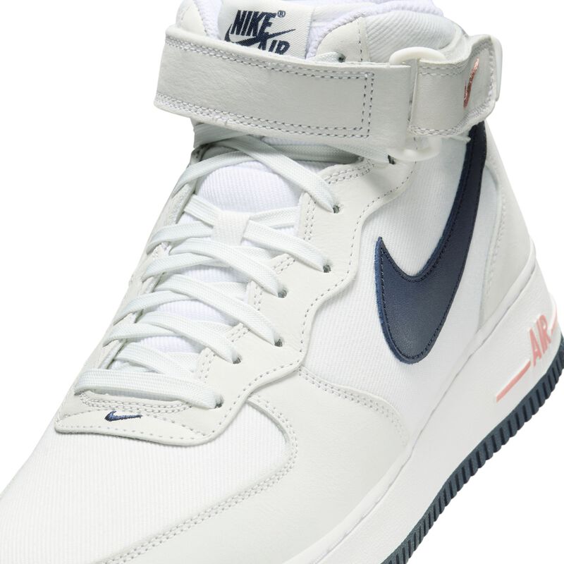 Nike Air Force 1 Mid '07, Polvo De Estrellas Blanco Cumbre/Obsidiana-Rojo, hi-res