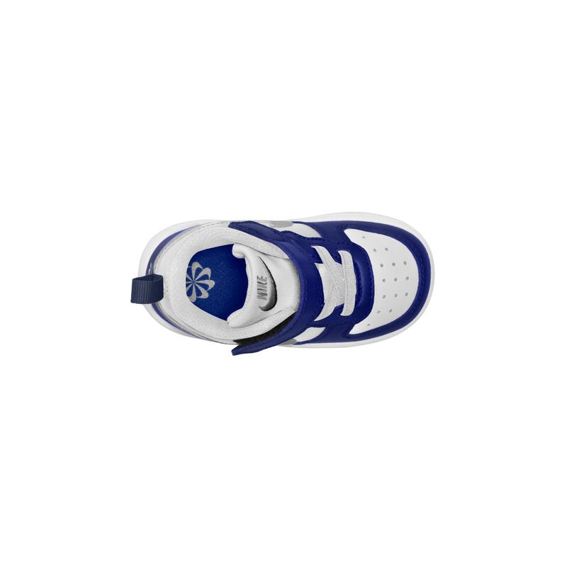 Nike Court Borough Low Recraft, Blanco/Metálico Plata-Profundo Noche-Medianoche Azul Marino, hi-res
