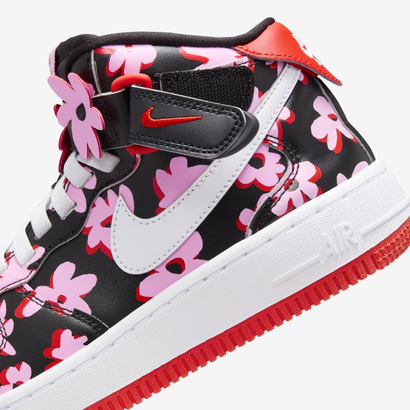 Nike Air Force 1 Mid EasyOn SE, Negro/Blanco-Subida rosa-Rojo Picante, hi-res