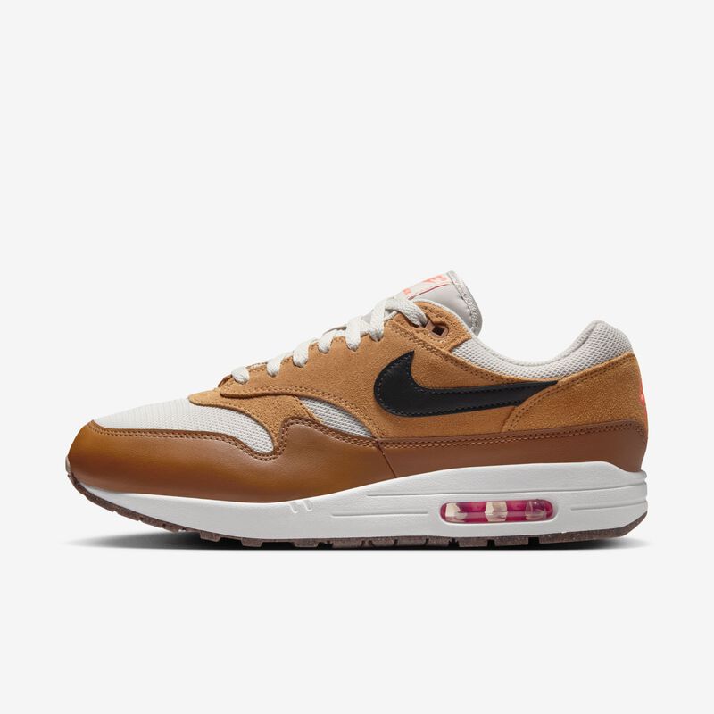 Nike Air Max 1 Essential, Hueso Claro/Lino/Bronceado Británico/Negro, hi-res