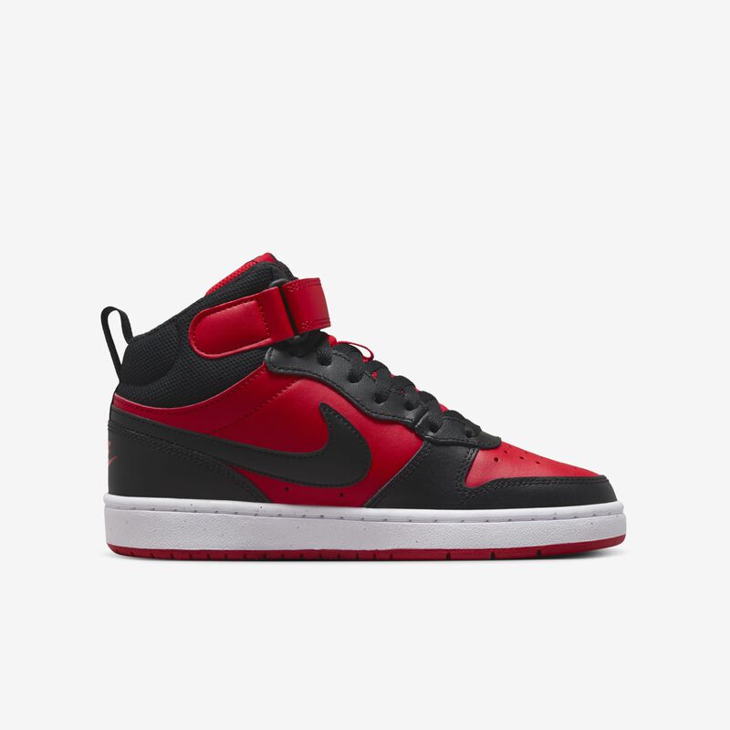 Nike Court Borough Mid 2, Rojo Universitario/Blanco/Negro, hi-res