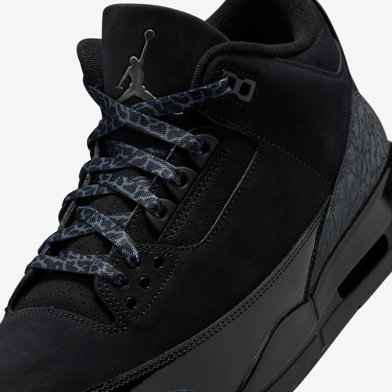 Air Jordan 3 Retro, Negro/Carbón Oscuro-Blanco, hi-res