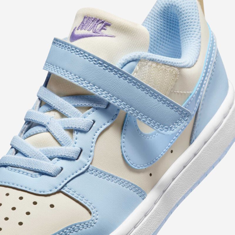 Nike Court Borough Low Recraft, Perla suave/Hortensias/Blanco/Azul celestino, hi-res