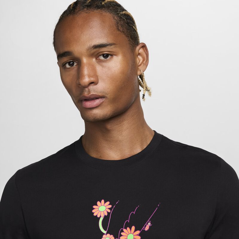 Nike Polera Manga Corta, NEGRO, hi-res