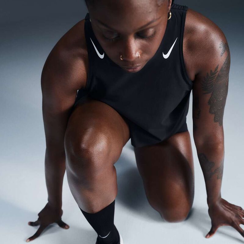 Polo Nike AeroSwift, Negro, hi-res