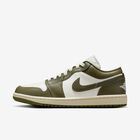 Air Jordan 1 Low, Vela/Leche De Coco/Oliva Medio, hi-res