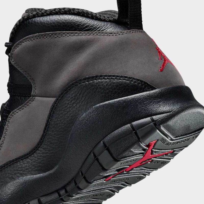 Air Jordan 10 Retro "Charred Grey and Black", Gris carbonizado/Negro/Rojo Verdadero, hi-res