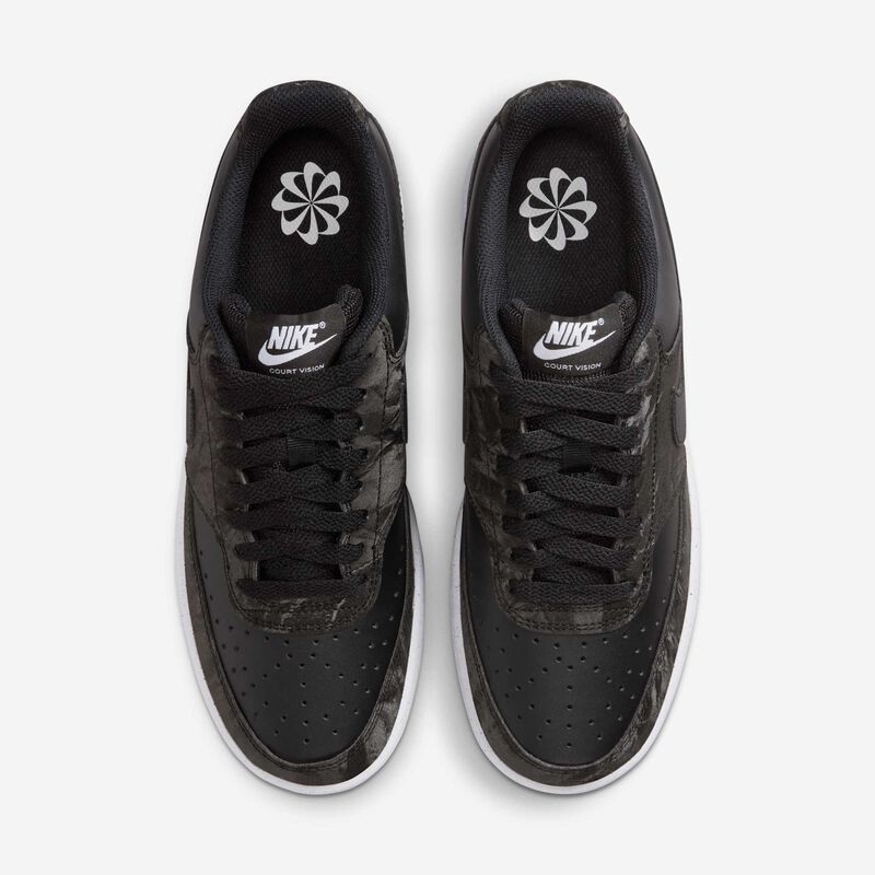 Nike Court Vision Low, Negro/Negro-Blanco, hi-res