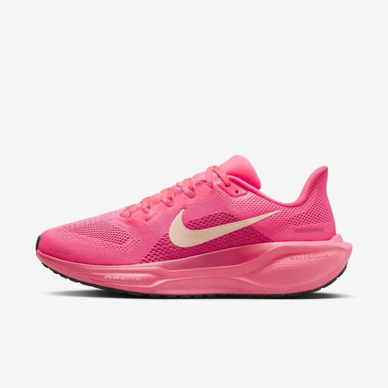 Nike Pegasus 41, Ponche Cálido/Rosa Margarita/Negro/Tinte Carmesí, hi-res