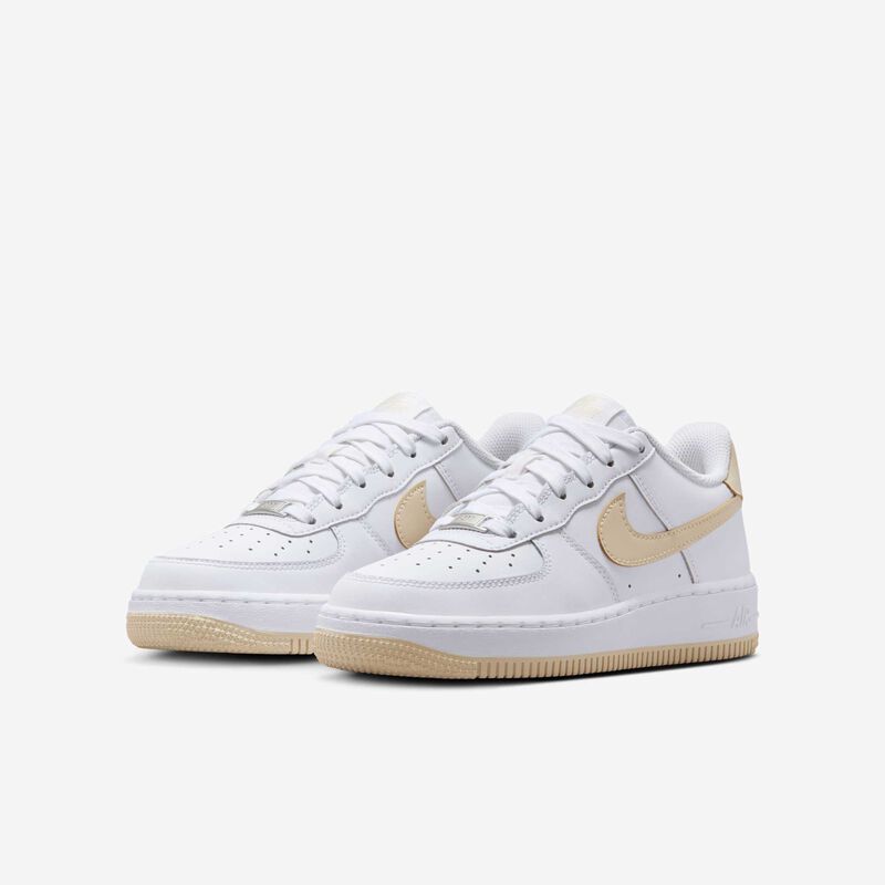 Nike Air Force 1, Blanco/Blanco/Caqui Claro, hi-res