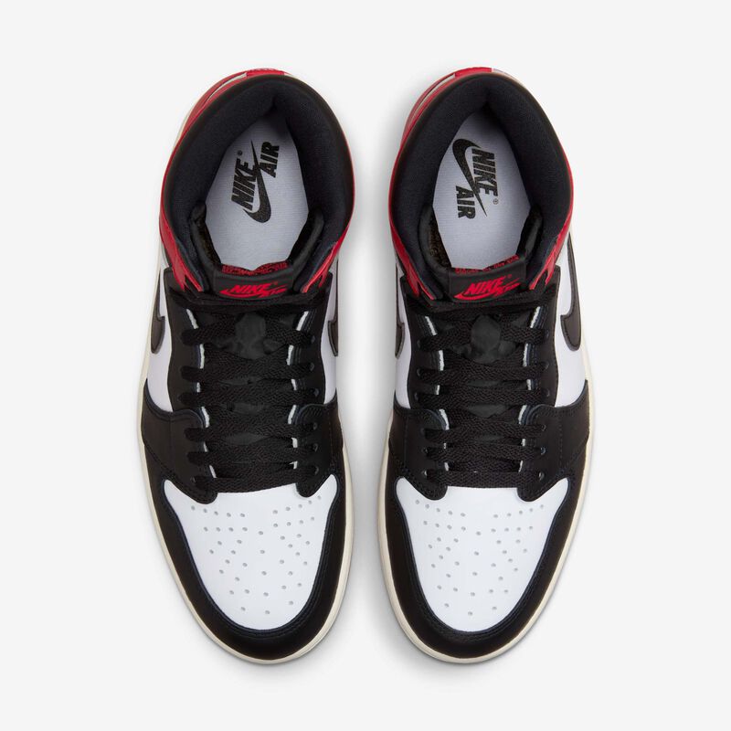 Air Jordan 1 Retro High OG "Black Toe", Blanco/Negro-Rojo Universitario-Vela, hi-res