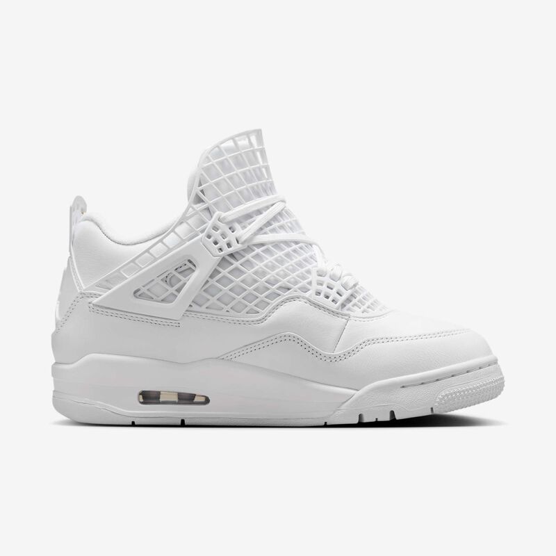 Air Jordan 4 Net, Blanco/Oro Metalizado/Fantasma, hi-res