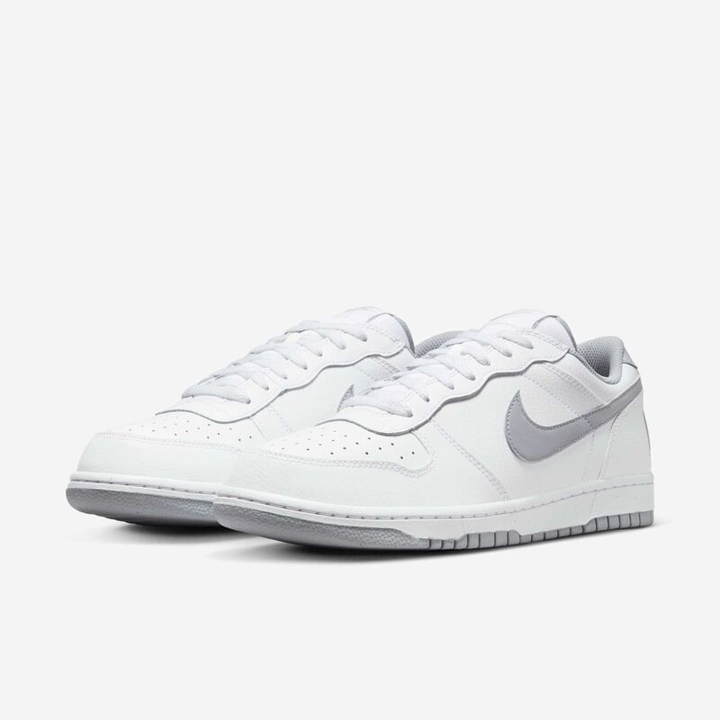 Nike Big Low, Blanco/Gris Lobo, hi-res