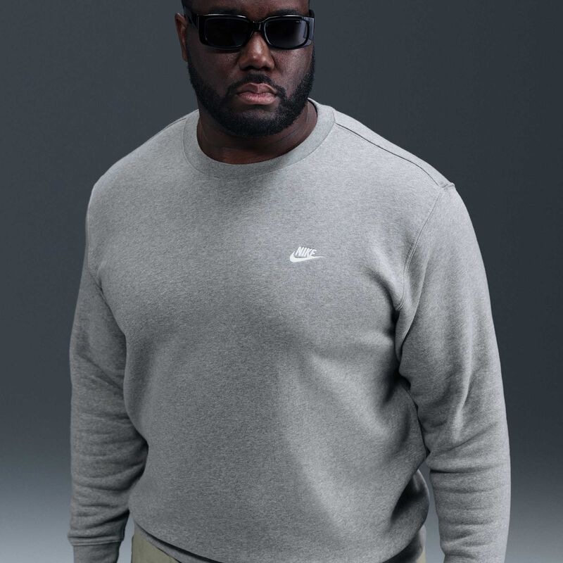 Nike Club, Gris Oscuro Jaspeado/Blanco, hi-res