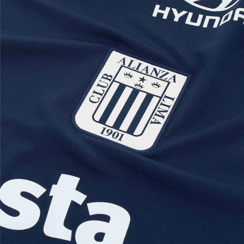 Nike Camiseta Alianza Lima 2025 Visita Estampada, Azul Marino/Blanco/Dorado, hi-res