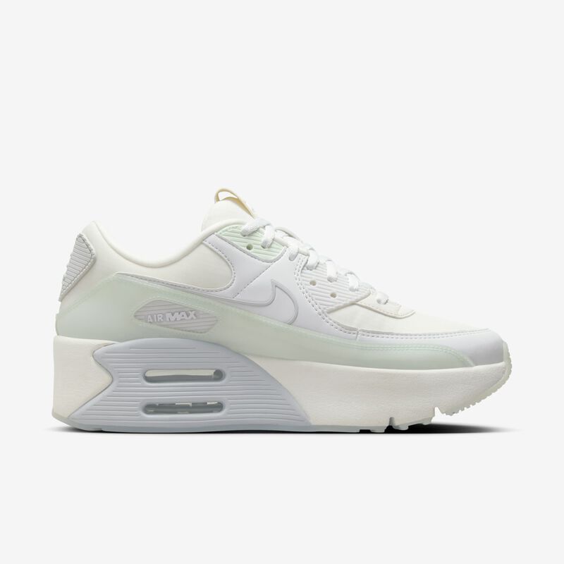 Nike Air Max 90 LV8, Vela/Blanco Cumbre/Polvo Fotón/Verde Ligero, hi-res