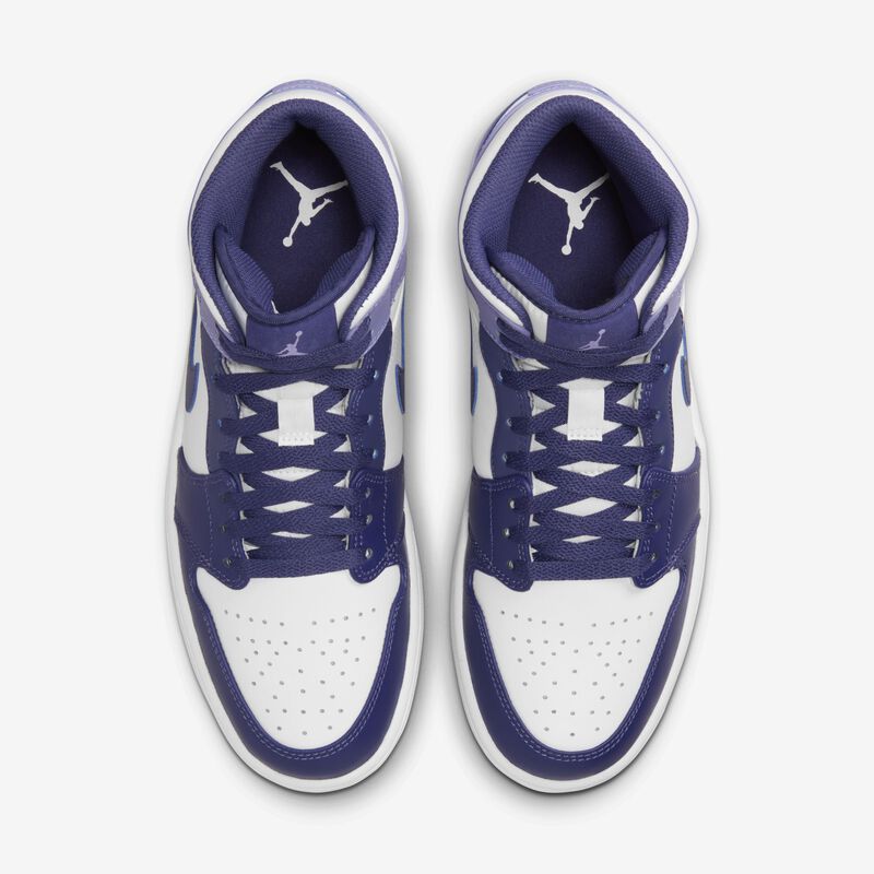 Air Jordan 1 Mid, Cielo J Púrpura/Blanco/Cielo J Púrpura claro/Cielo J Púrpura, hi-res