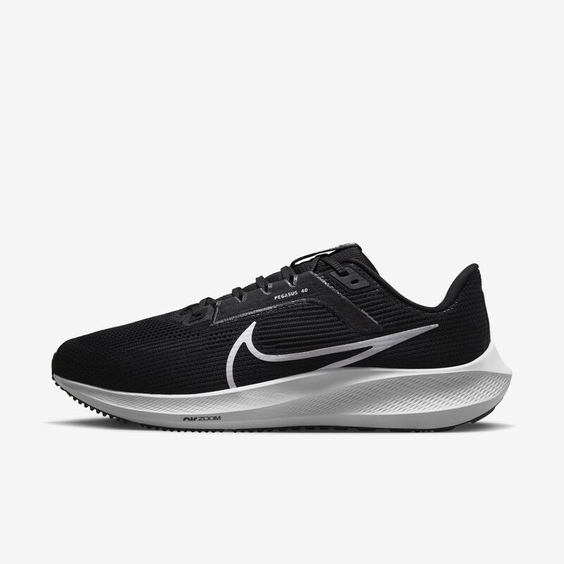 Nike Pegasus 40, Negro/Blanco-Gris Hierro, hi-res