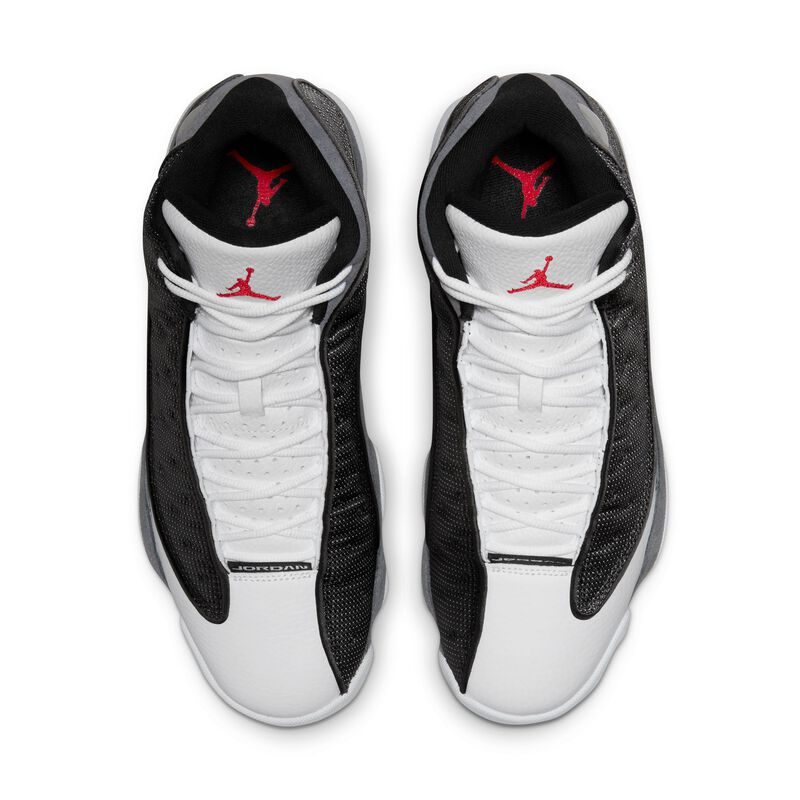 Air Jordan 13 Retro, Negro/Gris Flint/Blanco/Rojo Universitario, hi-res