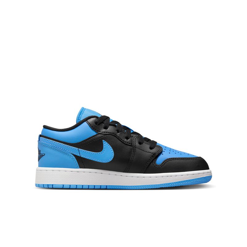 Air Jordan 1 Low, Negro/Azul universitario/Blanco/Negro, hi-res