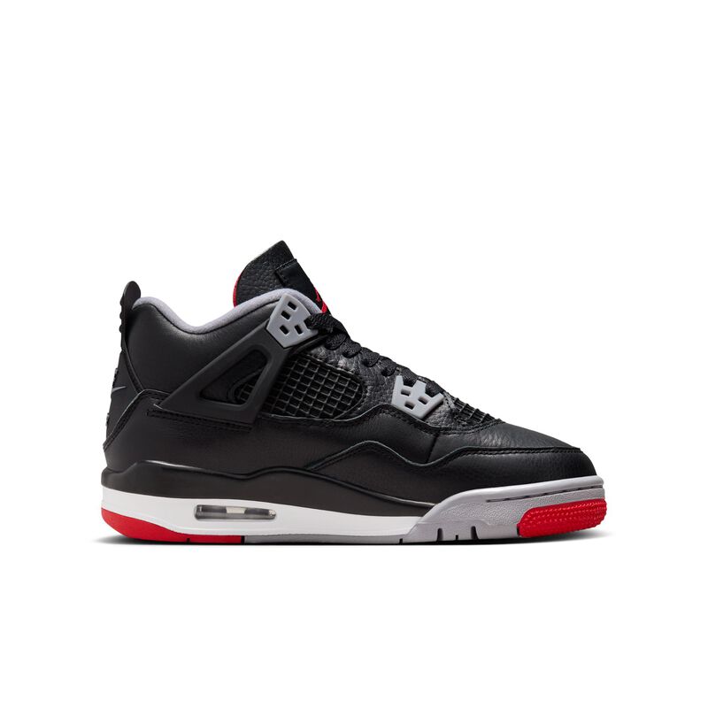 Air Jordan 4 Retro "Bred Reimagined", Negro/Gris cemento/Blanco cumbre/Rojo fuego, hi-res