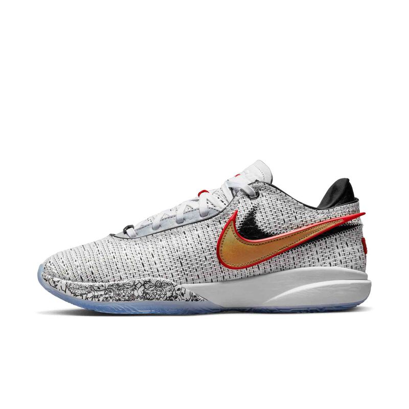 LeBron XX "The Debut", Blanco/Negro/Rojo/Oro metalizado, hi-res
