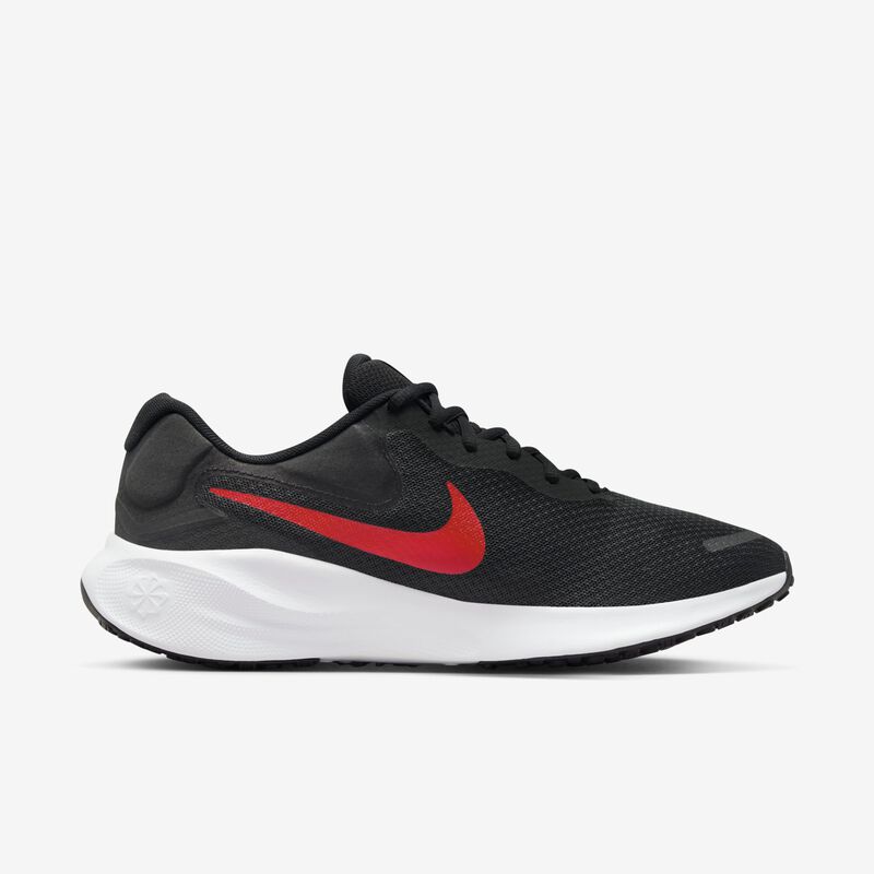 Nike Revolution 7, Negro/Blanco/Rojo universitario, hi-res
