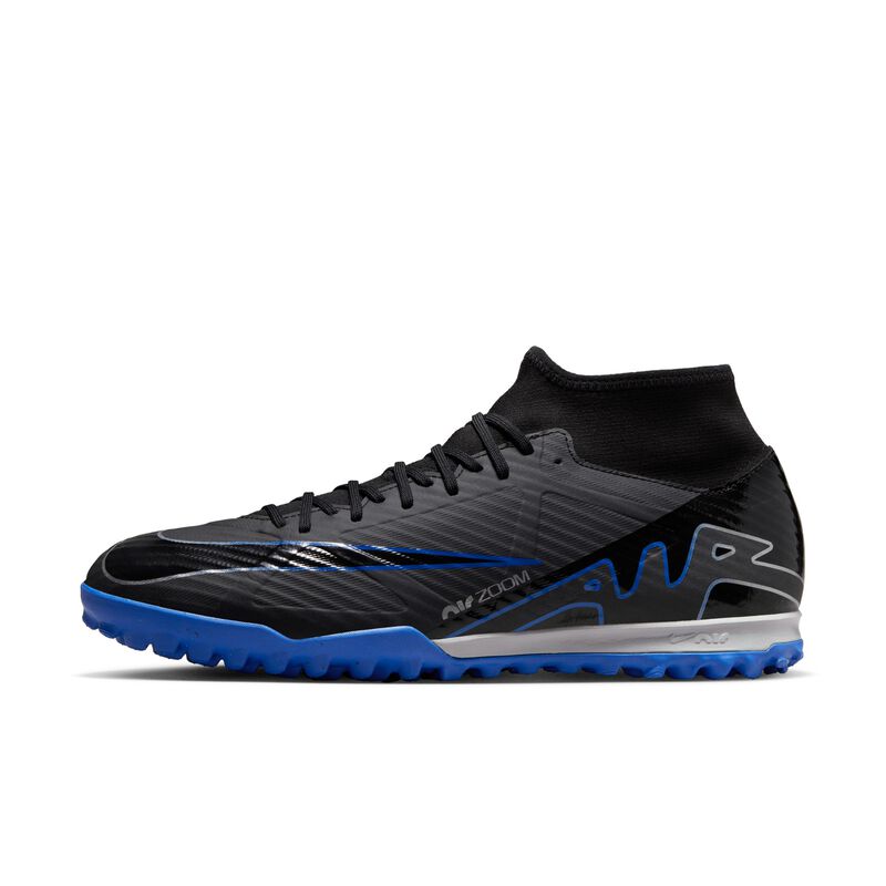 Nike Zoom Mercurial Superfly 9 Academy TF, Negro/Hiperroyal/Cromo, hi-res