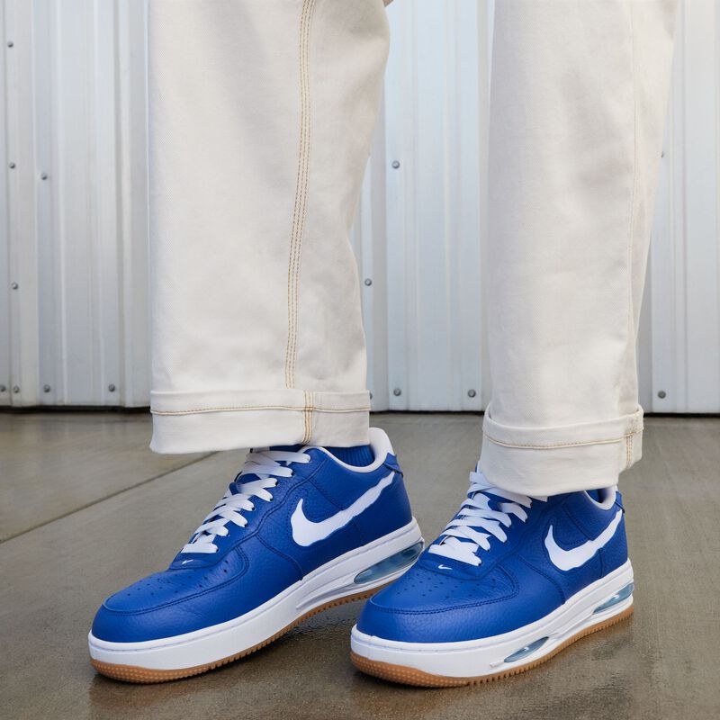 Nike Air Force 1 Low EVO, Tm Royal/Blanco-Azul Acuario-Amarillo Goma, hi-res