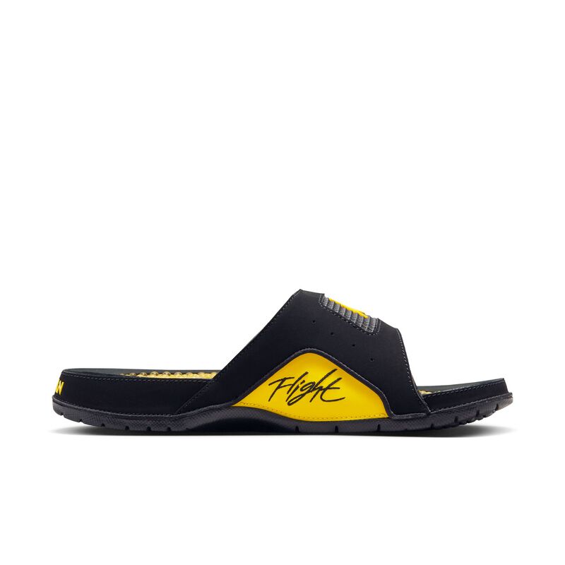 Jordan Hydro 4 Retro, Negro/Amarillo tour, hi-res
