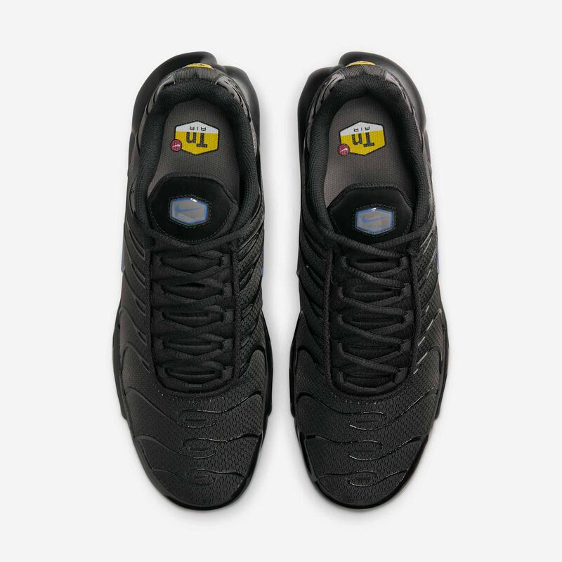 Nike Air Max Plus, Negro/Piedra cavernaria/Azul difuso, hi-res