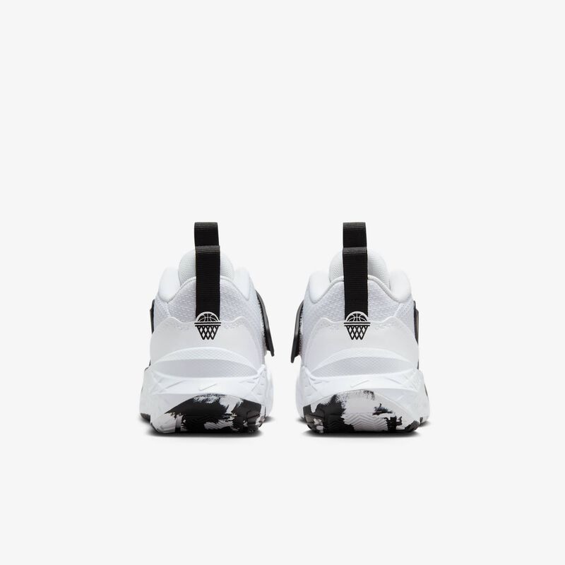 Nike Team Hustle D 12, Blanco/Negro/Blanco, hi-res