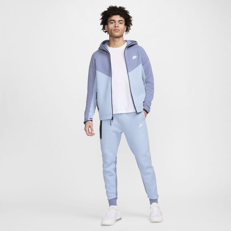 Nike Sportswear Tech Fleece Windrunner, Azul Marino Claro/Pizarra Ceniza/Blanco, hi-res