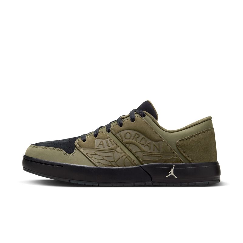 Jordan Nu Retro 1 Low, Oliva Medio/Negro/Hueso Claro-Antracita, hi-res