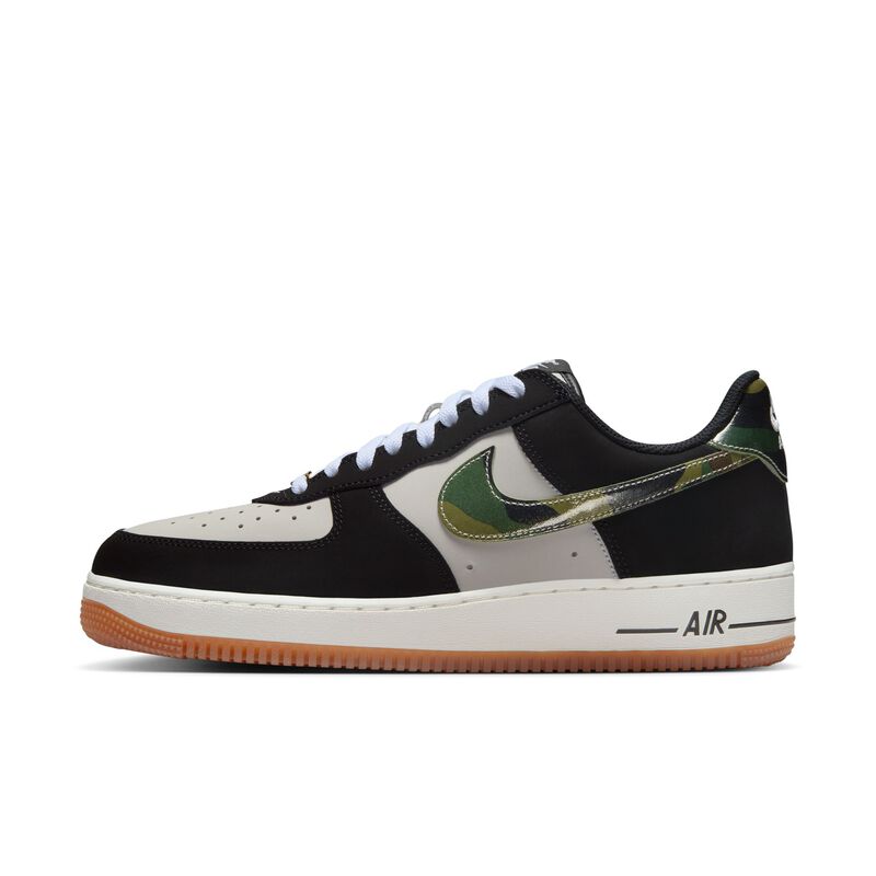 Nike Air Force 1 Low Retro, Blanco/Negro-Chicle Marrón Med-Blanco Cumbre, hi-res