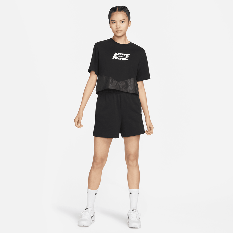 Nike Sportswear Icon Clash Print Top, NEGRO, hi-res