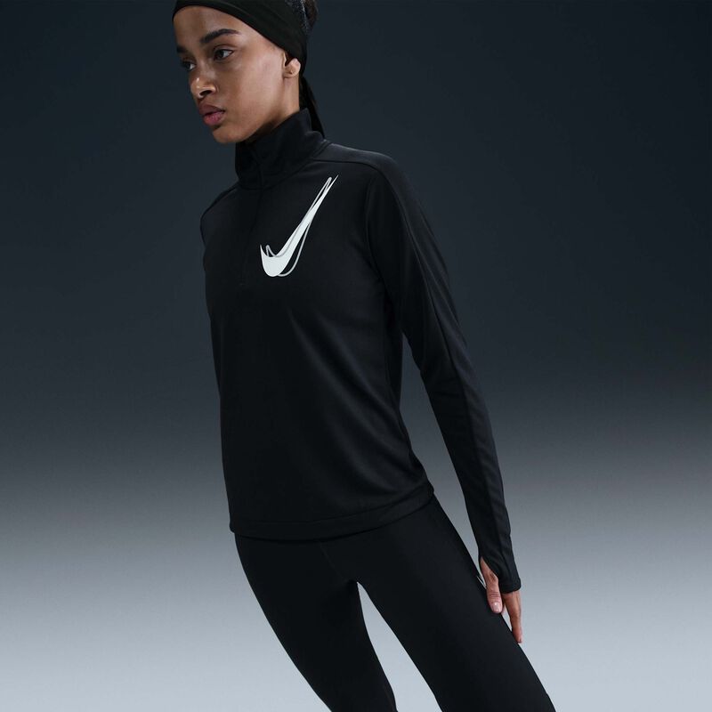 Nike Swoosh, negro, hi-res