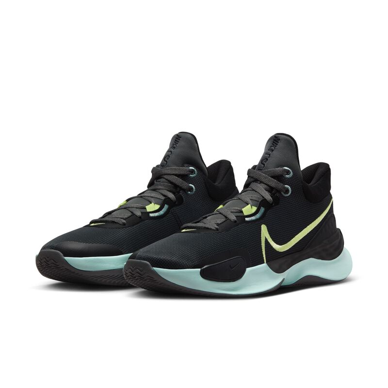 Nike Renew Elevate 3, Negro/Gris hierro/Jade hielo/Amarillo pastel, hi-res