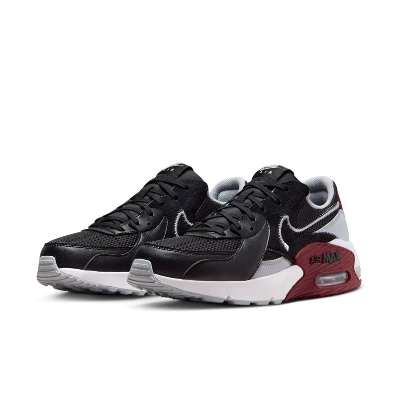 Nike Air Max Excee, Negro/Rojo team/Negro/Gris lobo, hi-res