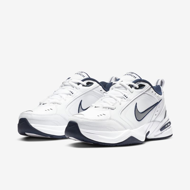 Nike Air Monarch IV, Blanco/Plata Metalizado, hi-res