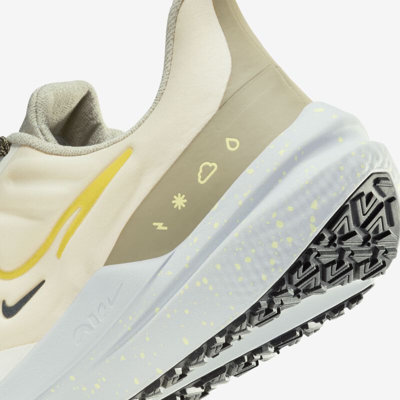 Nike Air Winflo 9 Shield, Marfil pálido/Oliva neutro/Mar de cristal/Alto voltaje, hi-res