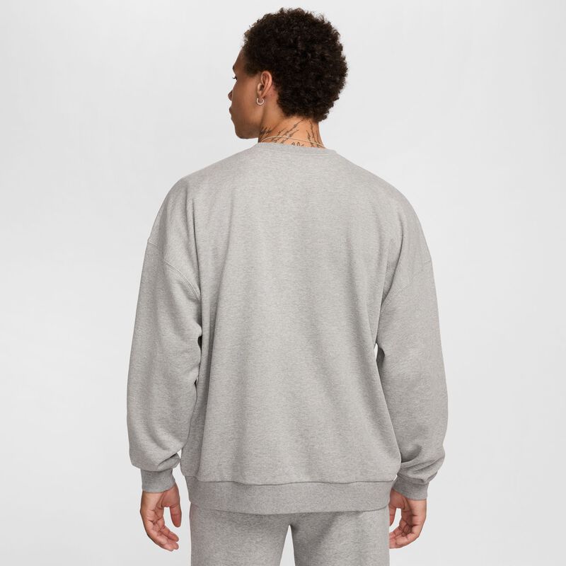 Nike Club Fleece, Gris Oscuro Jaspeado/Gris Humo Claro/Blanco, hi-res